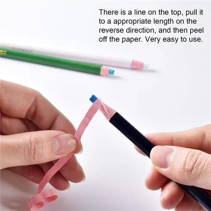 3/12PCS Fabric Marking Pens – Washable Sewing Chalk Pencils for DIY Tailoring & Crafts