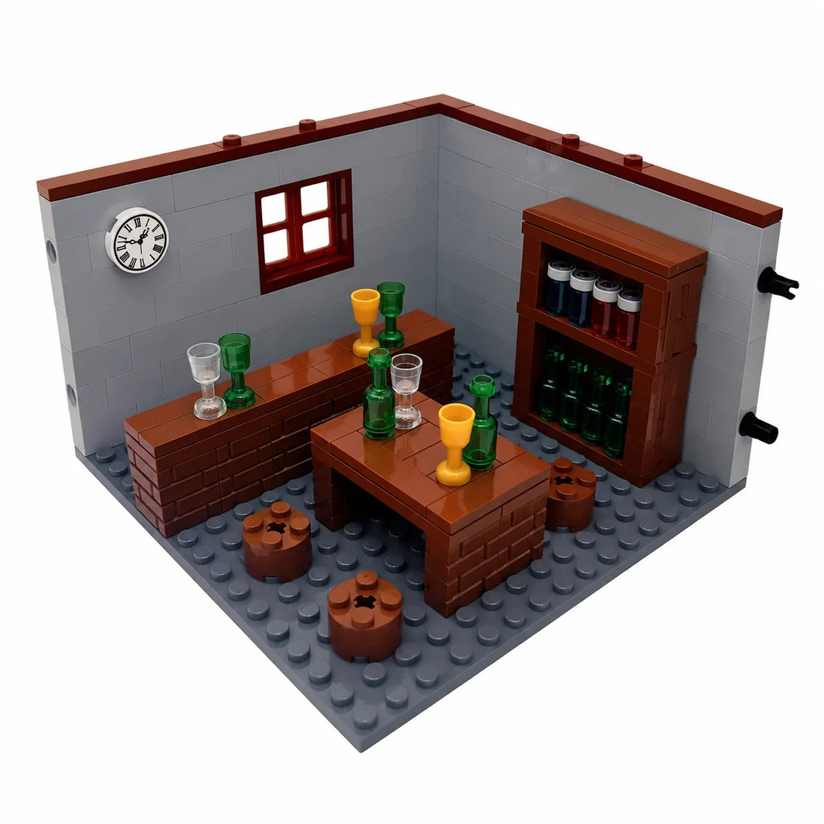 City House Building Blocks Set - DIY MOC Bricks with Bedroom & Living Room Furniture for Kids' Creative Play