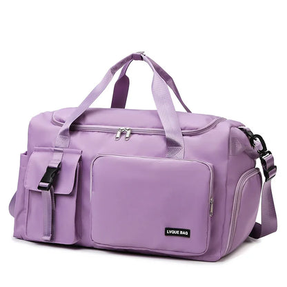 Women’s Sports Gym Bag – Dry & Wet Compartments Shoulder Crossbody Travel Duffel for Swimming, Fitness & Outdoor Use