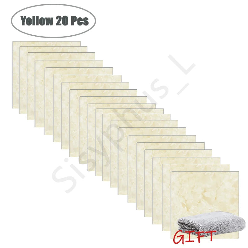 PVC Marble Wall & Floor Stickers - Waterproof Self-Adhesive Tile Decor for Kitchen & Bathroom