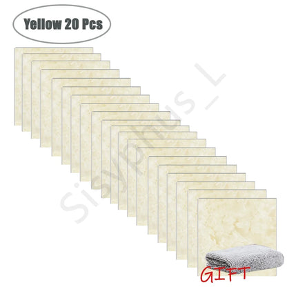 PVC Marble Wall & Floor Stickers - Waterproof Self-Adhesive Tile Decor for Kitchen & Bathroom