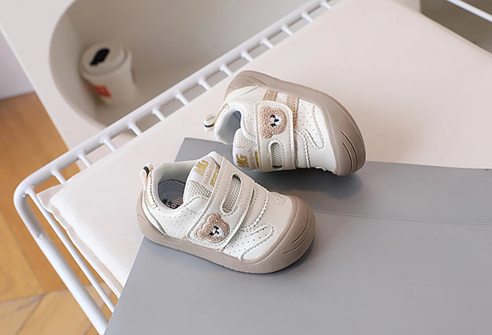 2025 Toddler Shoes — PU Leather Soft-Sole Sneakers for Baby Boys & Girls, Ergonomic First-Step Sport Shoes