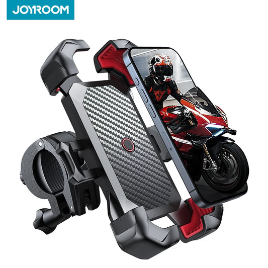 Joyroom Universal Bike Phone Holder — 360° Rotatable Shockproof Stand for 4.7-7 inch Mobile Phones, GPS Clip