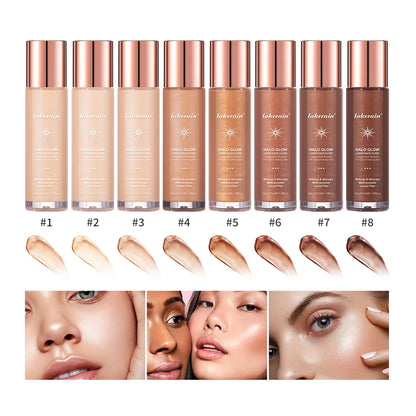 Lakerain Halo Glow Liquid Highlighter – Complexion Booster with Hyaluronic Acid for Radiant Skin