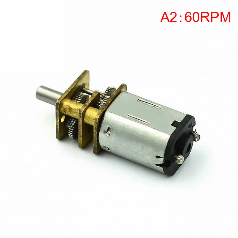 Mini N20 Gear Motor - 3V-12V Full Metal Gearbox DC Motor with High Torque for DIY Robots