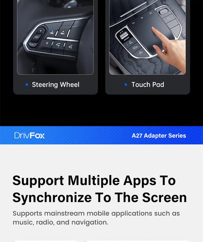 2025 Upgrade Wireless CarPlay & Android Auto AI Box – Dual-Band WiFi Bluetooth Auto Connect for iPhone & Android