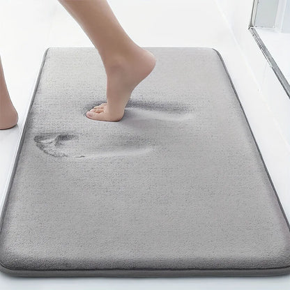 3PC Waterproof Non-Slip Sponge Bathroom Carpet Set - Washable Home Decor