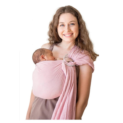 Ergonomic Baby Bib - Adjustable Dual Ring Feeding Smock with Anti-Spill Drool Protection for Newborns