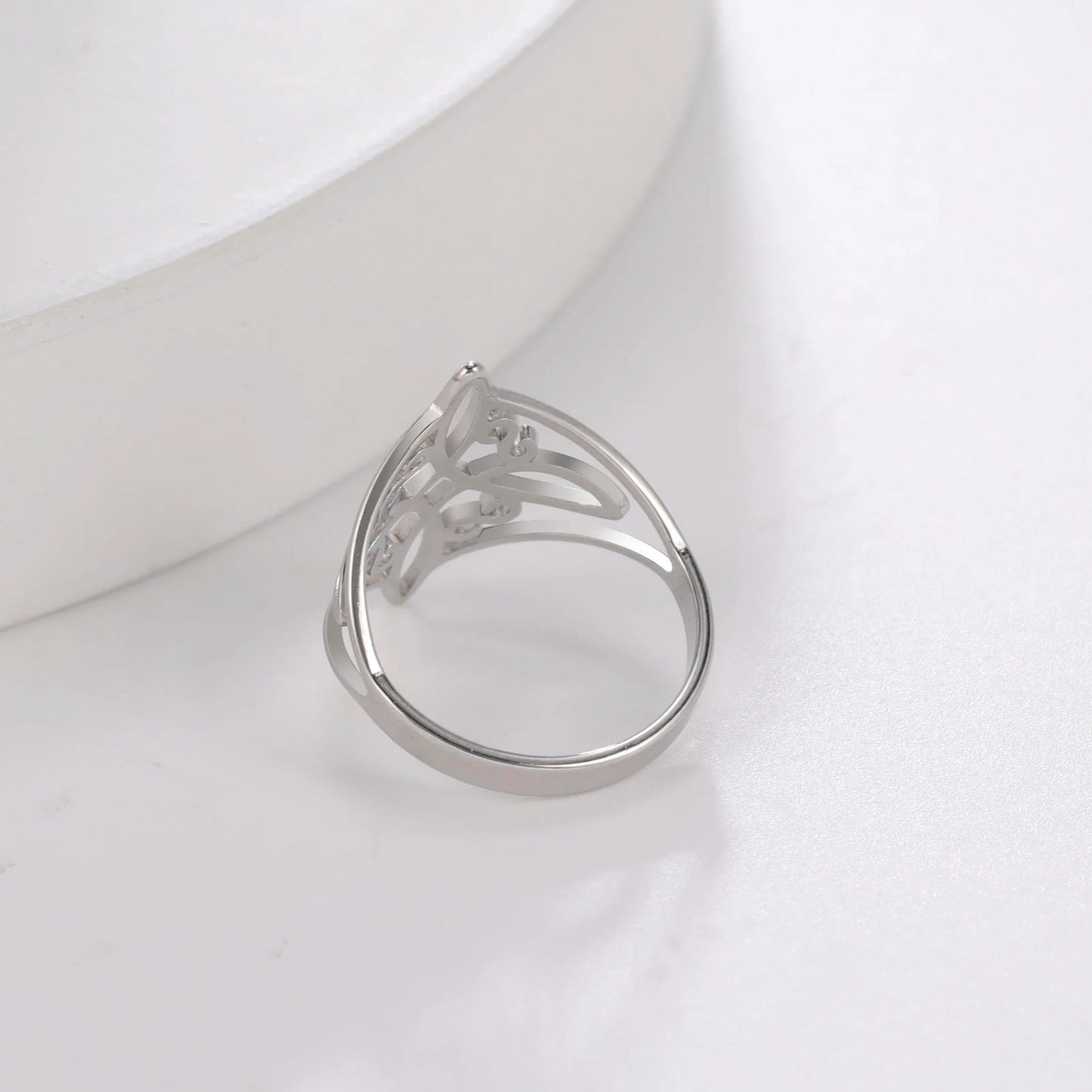Witch Knot Stainless Steel Ring – Wiccan Celtic Knot Amulet, Good Luck & Protection Jewelry for Men & Women