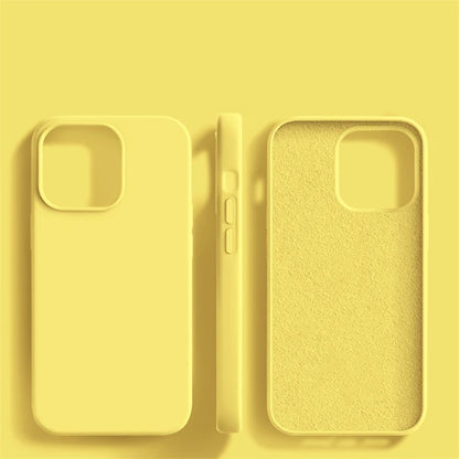 Original Liquid Silicone iPhone Case - Shockproof Soft Back Cover for iPhone 15, 14, 13, 12, 11 Pro Max & More
