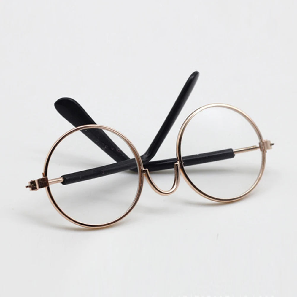 Labubu Doll Glasses – Cute Plastic Accessory for 10/15cm Cotton & Ropa Dolls