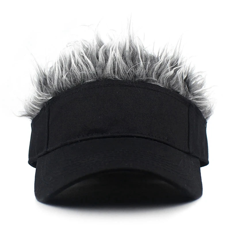 Spiked Wig Hat - Unisex Funny Hair Baseball Cap for Outdoor Sun Protection, Hip-Hop & Dance