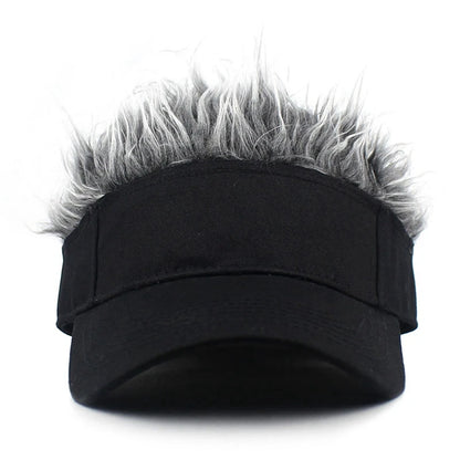 Spiked Wig Hat - Unisex Funny Hair Baseball Cap for Outdoor Sun Protection, Hip-Hop & Dance