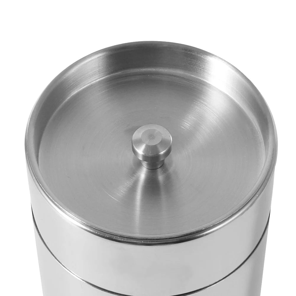 Stainless Steel Tea Leaf Canisters — Kitchen Storage Containers for Tea, Coffee & Sugar