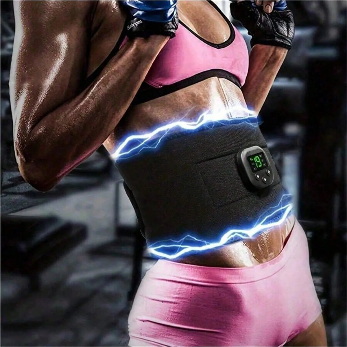 Portable USB Waist Massager Belt — Electric Body Shaper & Fitness Trainer for Arm, Hip & Leg Toning