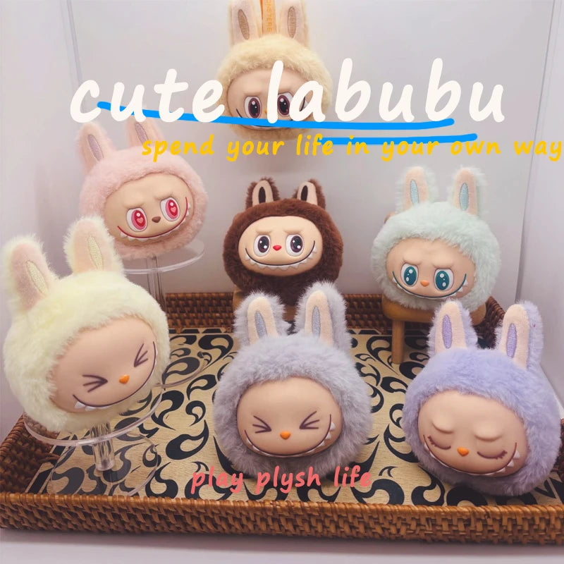 Labubu 2nd Gen Multi-Color Cute Doll Head Plush Toy — Backpack Pendant Keychain Anime Gift Box