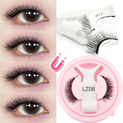 YSDO Magnetic Eyelashes – Reusable 3D Mink Winged False Lashes with Tweezer, No Glue Long-Lasting Makeup Lashes