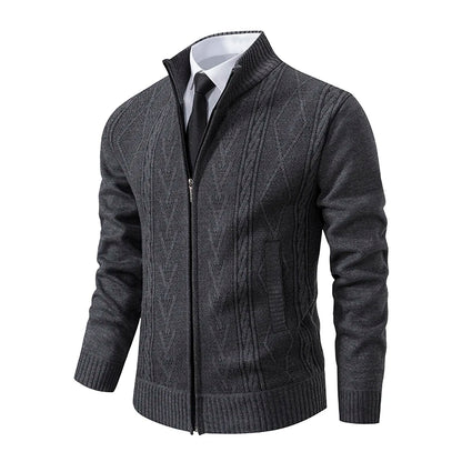 2023 Autumn & Winter Cashmere Padded Sweater Coat - Warm Casual Men’s Knitted Jacket