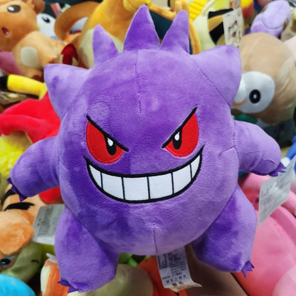 Original Pokémon Gengar Plush 24cm – Cute Pikachu Soft Stuffed Toy Doll for Kids Birthday Gift