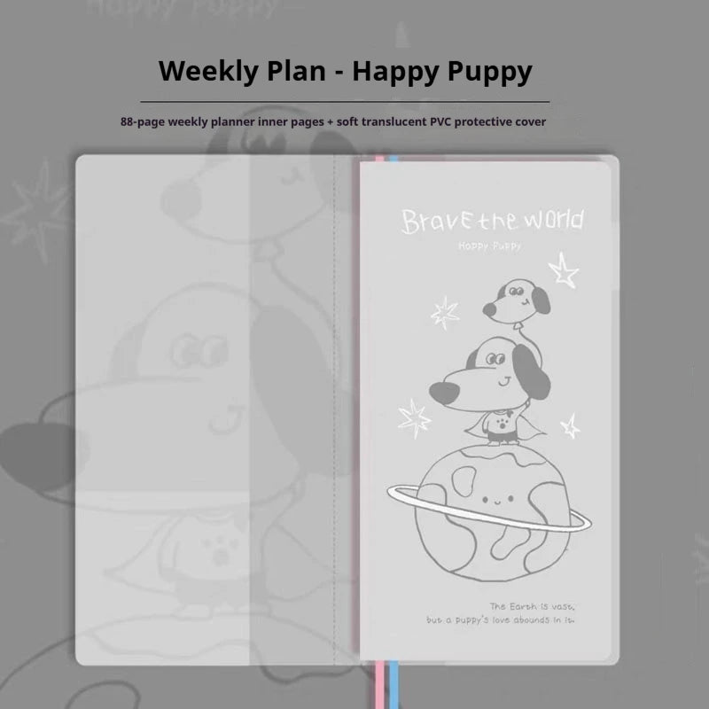 Kinbor Undated Weekly Planner - Illustrated Hardcover To-Do List Notebook