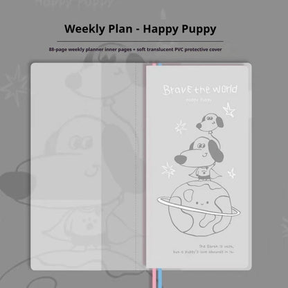 Kinbor Undated Weekly Planner - Illustrated Hardcover To-Do List Notebook