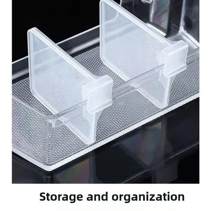 Refrigerator Kitchen Organizer Shelf — Efficient Storage Dividers for Eggs, Bottles & Fridge Items