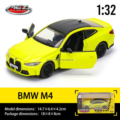 MSZ 1:32 Die-Cast Car Model — Porsche 911 GT3 RS, Audi, BMW & Nissan Alloy Toy Collectible, Decorative Gift for Kids & Adults