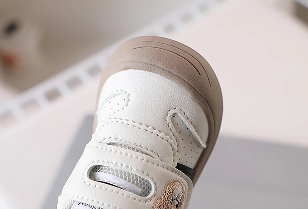 2025 Toddler Shoes — PU Leather Soft-Sole Sneakers for Baby Boys & Girls, Ergonomic First-Step Sport Shoes