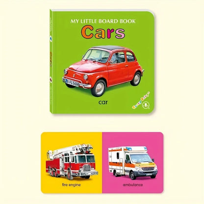 Colorful Patterned Card Book - Interactive Sensory Learning & Early Reading Education Gift