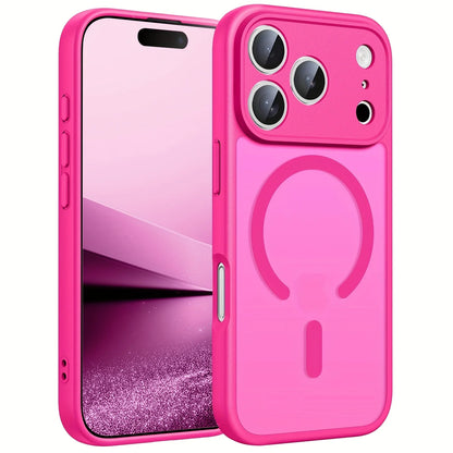 iPhone MagSafe Matte Case - Magnetic Wireless Charging & Camera Lens Protection for iPhone 12-17 Series