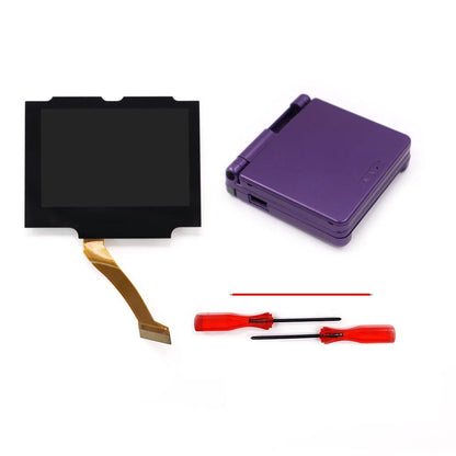 Laminated V5 IPS GBA SP Backlight LCD Replacement Mod Kit – Backlit Screen for Game Boy Advance SP, No Shell Cutting Needed