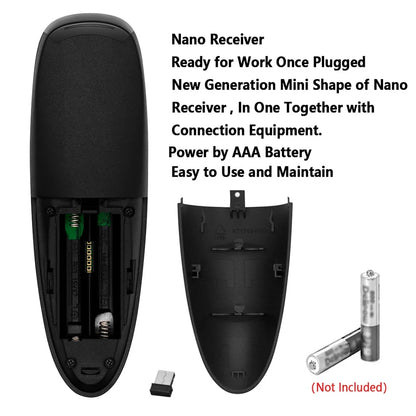 MRSVI G10S PRO 2.4G Wireless Voice Remote – Air Mouse with Backlit, IR Learning & Gyroscope for Android TV Box Control