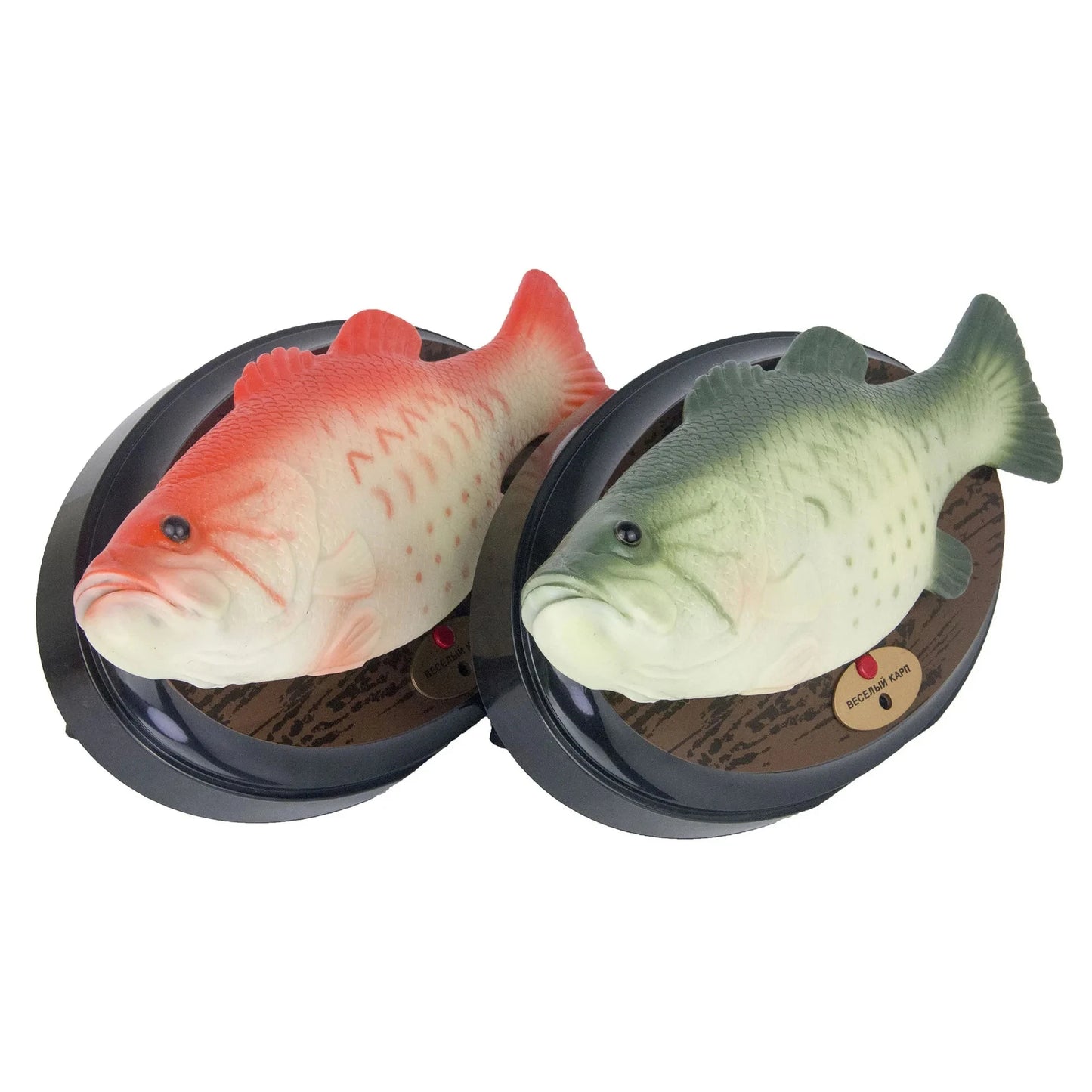 Electronic Singing Big Mouth Bass Fish - Battery-Powered Novelty Robot Fish for Halloween Decorating and Play