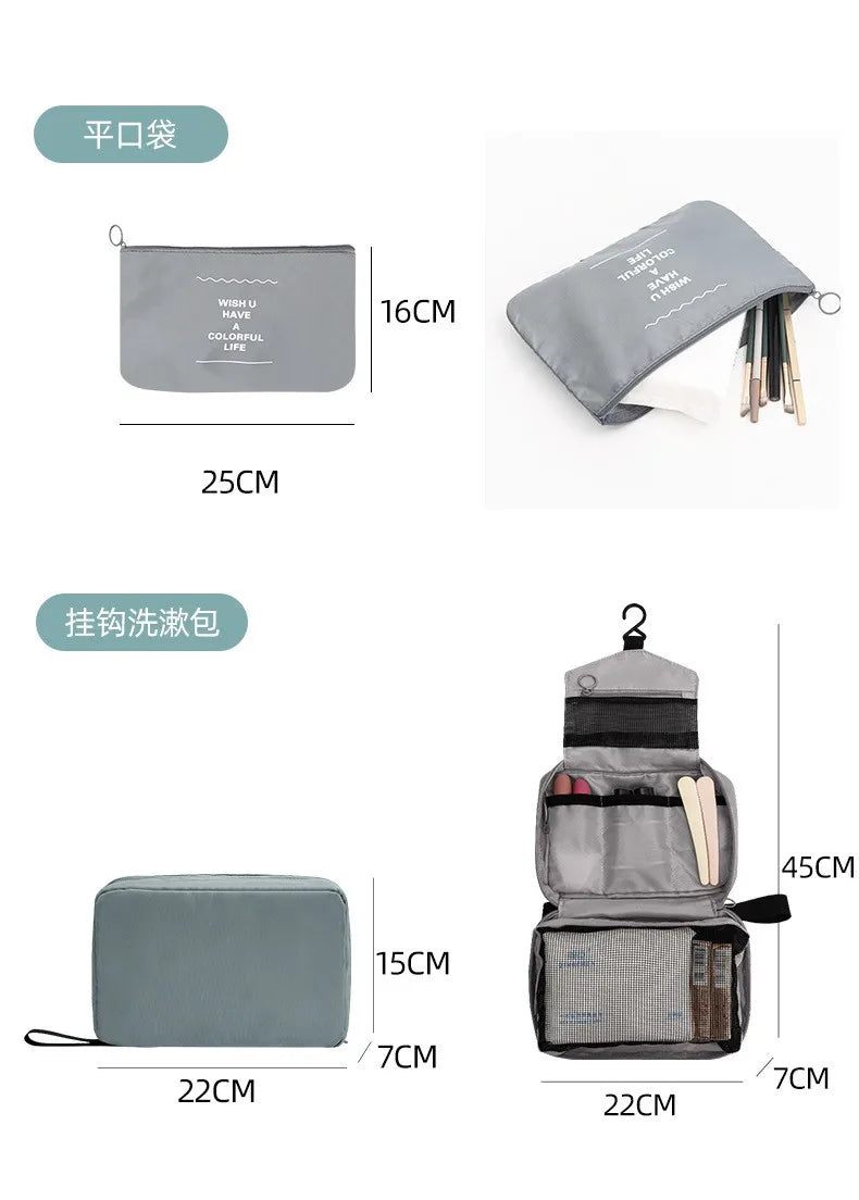7/8/9/10-Pcs Travel Organizer Set — Portable Packing Cubes for Luggage, Clothes & Shoes, Foldable Storage Bags