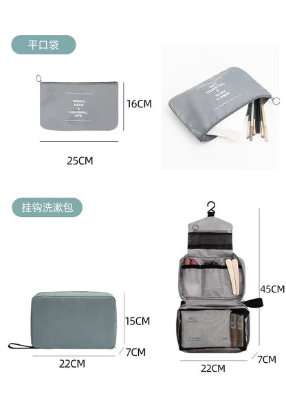 7/8/9/10-Pcs Travel Organizer Set — Portable Packing Cubes for Luggage, Clothes & Shoes, Foldable Storage Bags