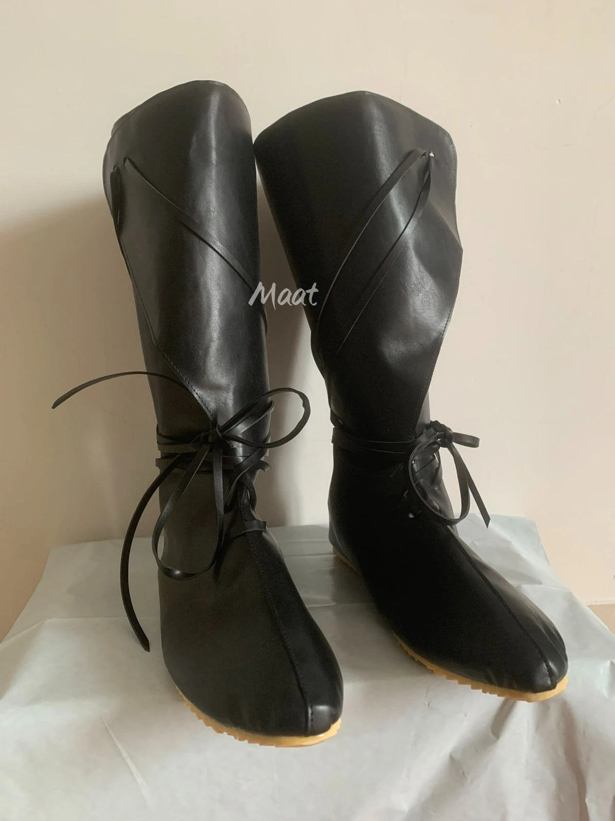 Medieval Viking PU Boots - Renaissance Knight Cosplay Shoes for Men & Women