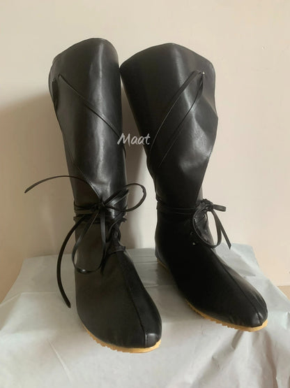Medieval Viking PU Boots - Renaissance Knight Cosplay Shoes for Men & Women