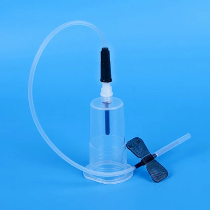 50pcs Disposable Scalp Blood Collection Needles + 50pcs Plastic Needle Holders — Pet Medical Supplies Set