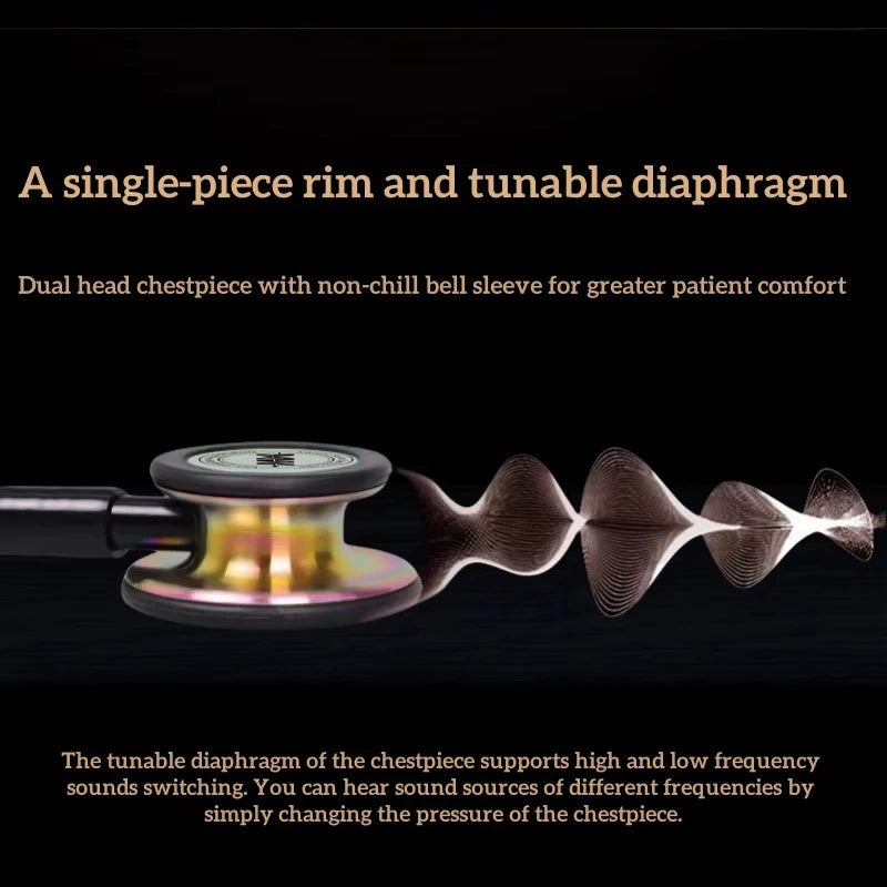 Professional Double-Sided Stethoscope — Medical Cardiology Stethoscope for Doctors and Nurses, Portable Medical Equipment