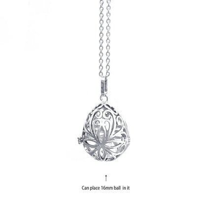 Vintage Mexico Angel Ball Chime Necklace – Antique Locket Aromatherapy Essential Oil Diffuser