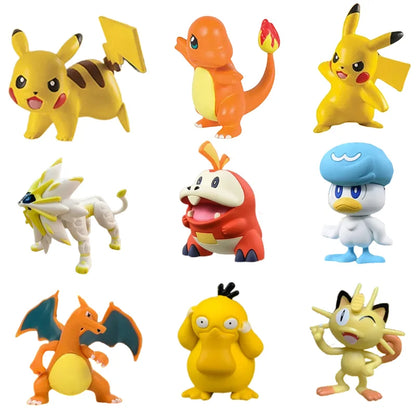 Pokemon Pokeball Figurine — Anime Action Figures including Pikachu & Charizard, Kids Collectible Toy Gift