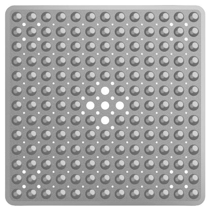 53×53cm Square PVC Shower Mat – Anti-Slip Bath Floor Pad with Suction Cups for Safety in Bathtub & Bathroom