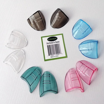 Safety Eye Glasses Side Shields — Clear Flexible Protective Side Covers for All Eyeglasses & Goggles