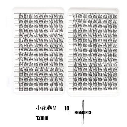 Individual Lash Extensions Kit – DIY Cluster Eyelash Book, False Lashes for Home Makeup