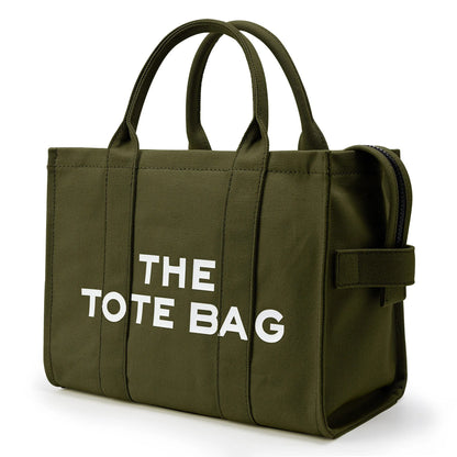 THE TOTE BAG — Designer Fashion Canvas Handbag for Women, Adjustable Shoulder & Crossbody Strap, Large Capacity