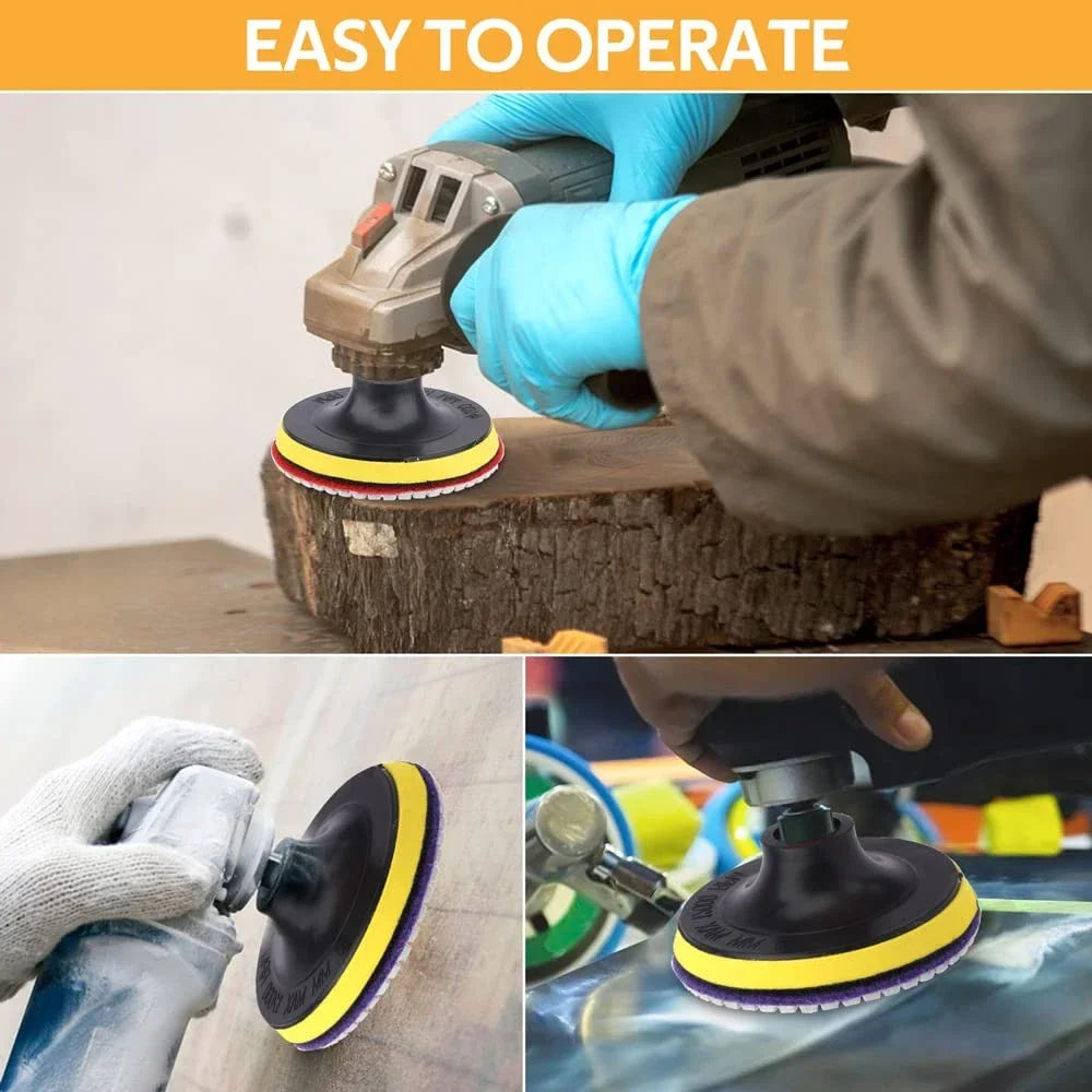 3/4/5/6/7 Inch M10 M14 Backing Pad Sanding Holder Disc - Hook and Loop Polishing Backer Plate for Drill and Polisher Grinding Tool