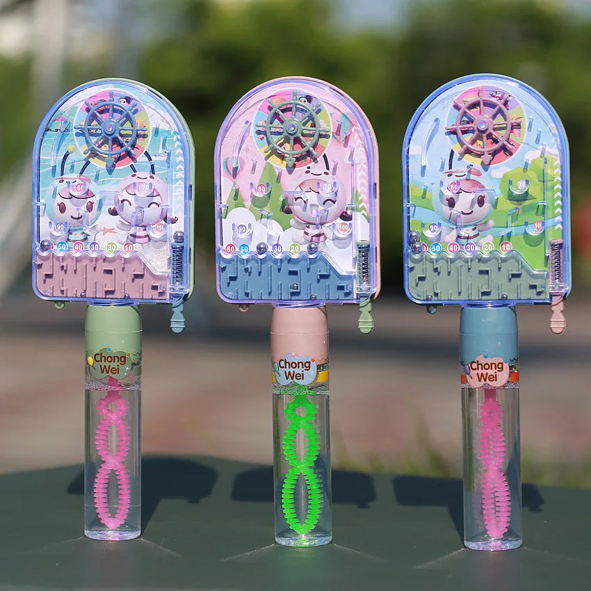 Kids Bubble Wand Set - Multi-Style Manual Bubble Blowing Toys for Outdoor Play and Parent-Child Activities