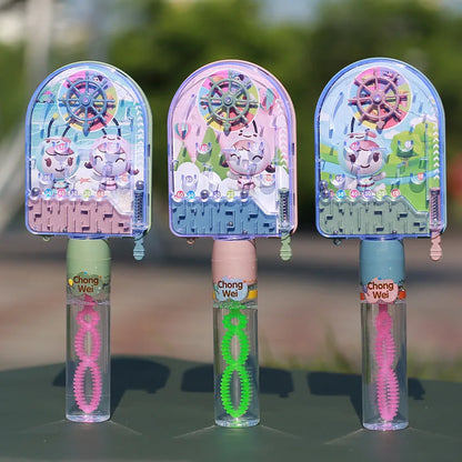 Kids Bubble Wand Set - Multi-Style Manual Bubble Blowing Toys for Outdoor Play and Parent-Child Activities