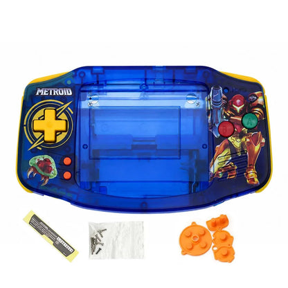 AGB IPS MAX Housing Shell Kit - Replacement Case with Buttons & Rubber Pads for 3.2-Inch GBA IPS MAX LCD