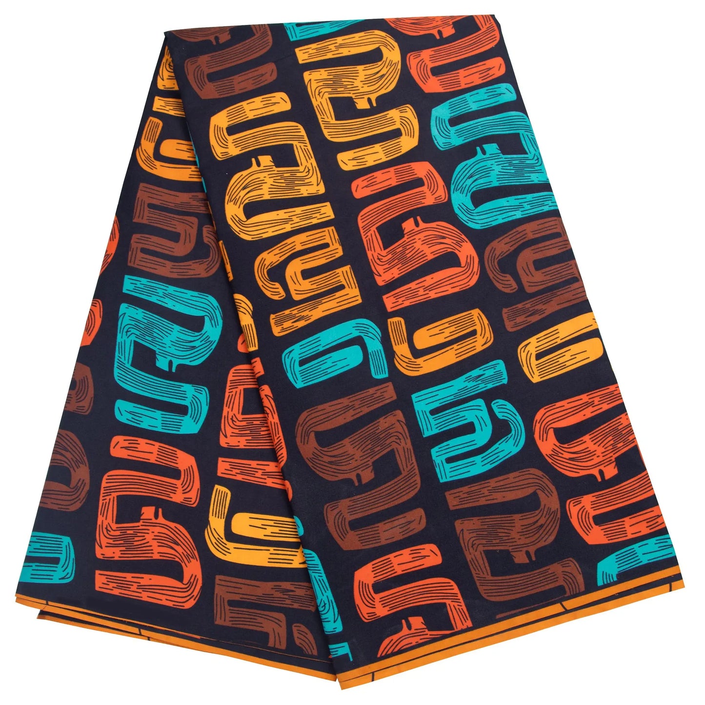 Ankara African Wax Print Fabric - Batik Pagne Polyester Material for DIY Sewing, Patchwork & Wedding Dress Craft